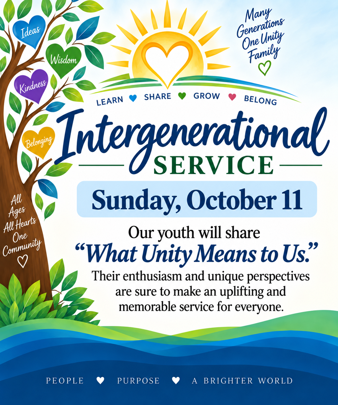 Intergenerational Service flyer